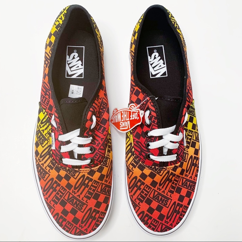 Vans Logo Flame Authentic Classic Skate Shoes - Picture 4 of 10